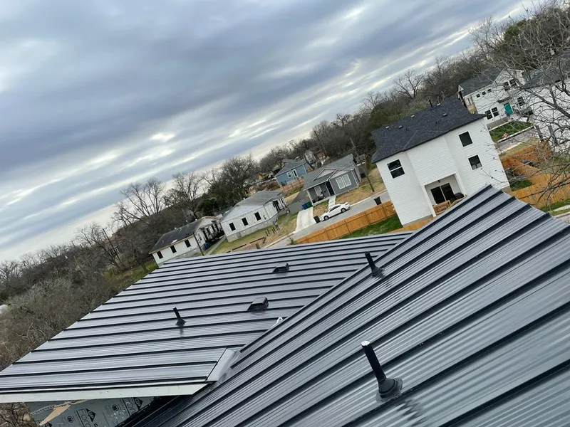Standing seam metal roof panels with vents for Skylight Repair in Ansonia